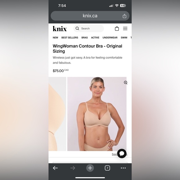 Knix Wing Woman Contour Bra 6+ - Picture 2 of 3